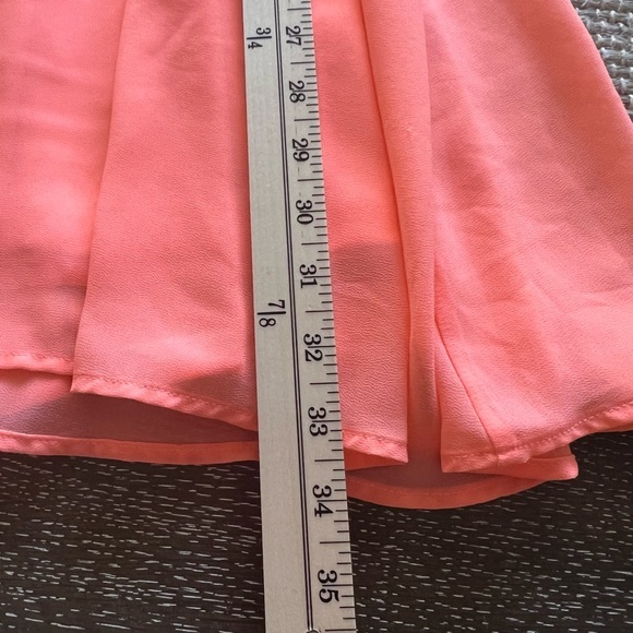 ALTAR’D STATE neon peach flouncy sleeveless mini party dress - Picture 7 of 8